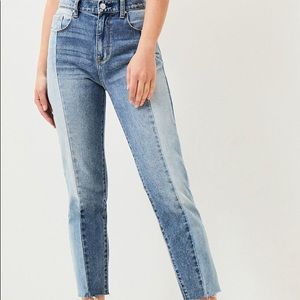 Pacsun Patchwork Denim High rise Mom Jeans Size 26